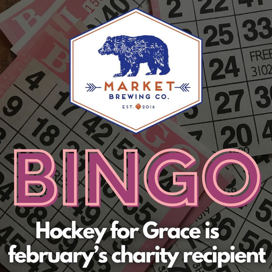 Bingo Night Fun at Market Brewing supporting Hockey for Grace